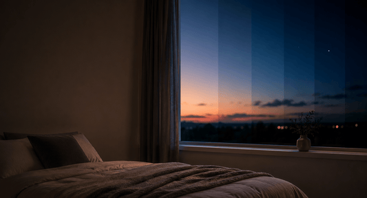 Calm bedroom set up for rest at any life stage