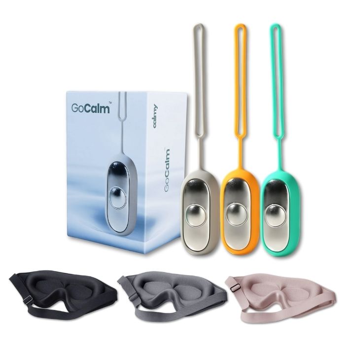GoCalm™ + Comfort 3D Sleep Mask Bundle